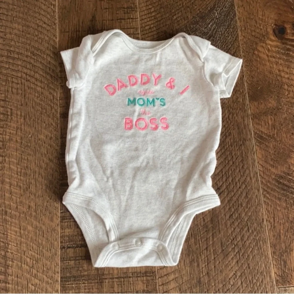 Carter’s Mom’s The Boss Onesie